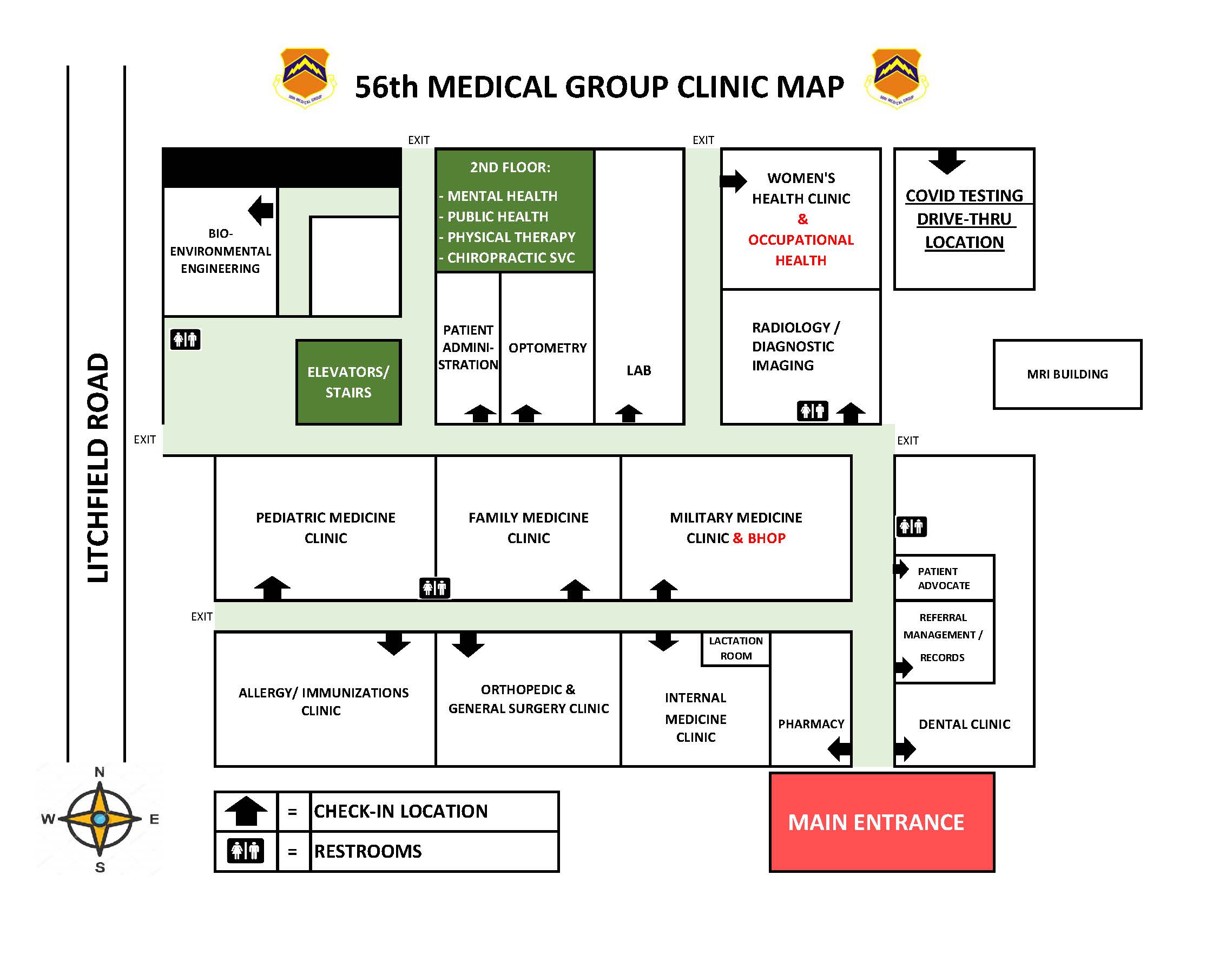 56th Medical Group Clinic Map